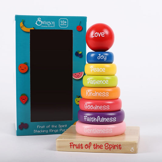 Toy-Fruit Of The Spirit Stacking Rings Puzzle (Ages 1+)