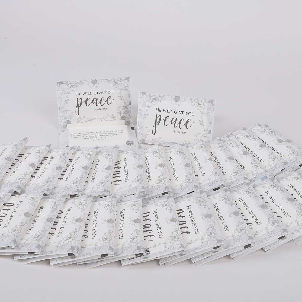 Tissue Pack-Pocket-Give You Peace (John 14:27) (30 Packs)