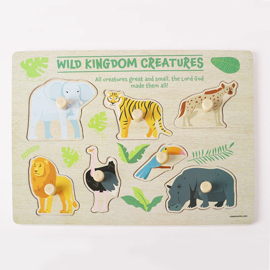 Jigsaw Puzzle-Wild Kingdom-Wooden (Ages 3+)