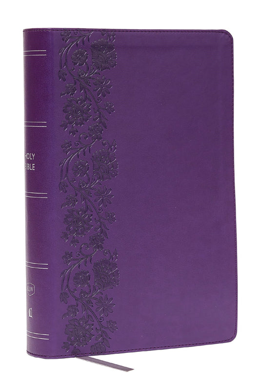KJV Giant Print Reference Bible (Comfort Print)-Purple Leathersoft