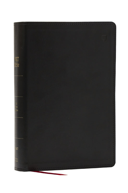 NET Bible  Full Notes Edition (Comfort Print)-Black Leathersoft Indexed