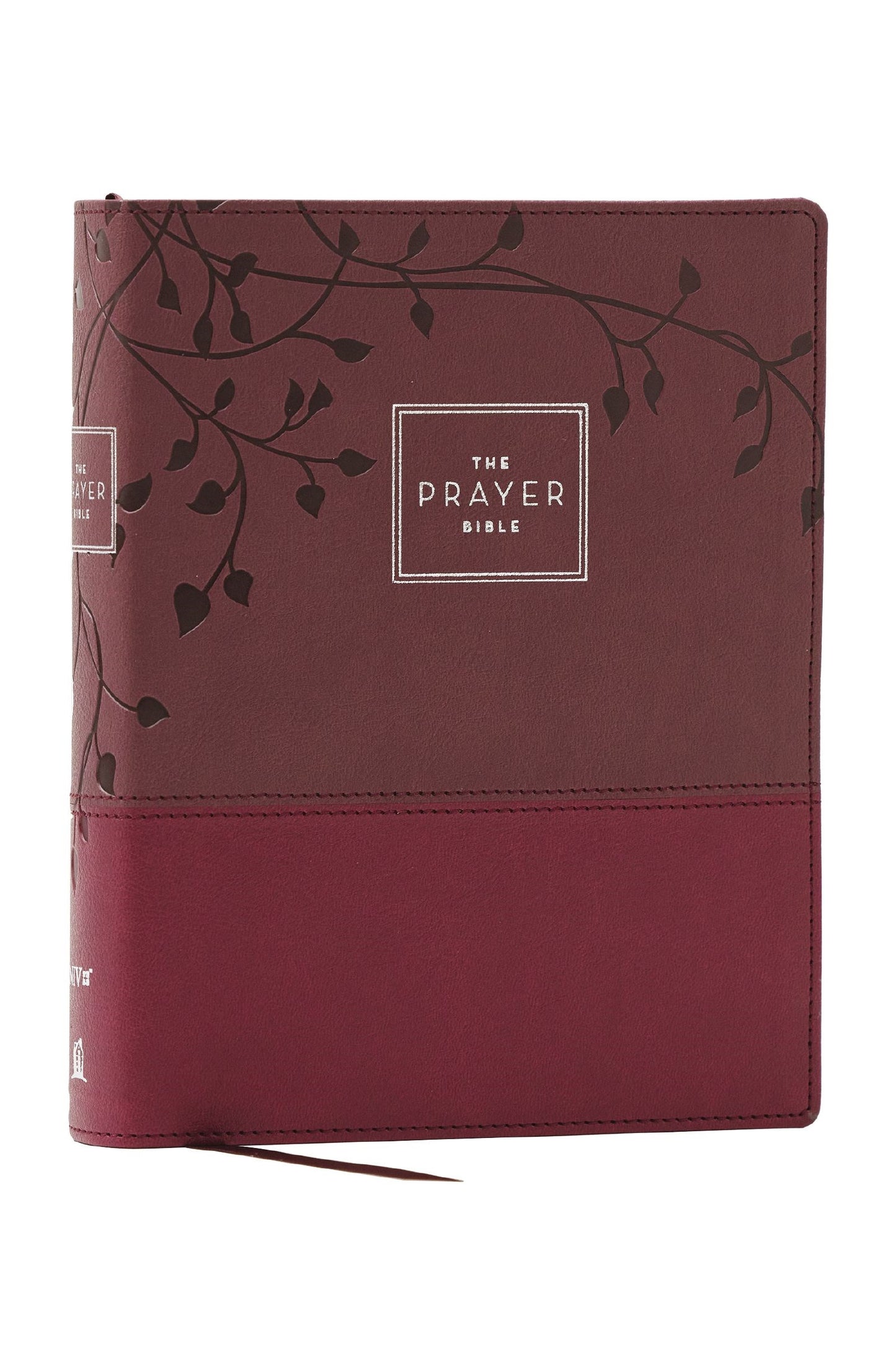 NIV The Prayer Bible (Comfort Print)-Burgundy Leathersoft