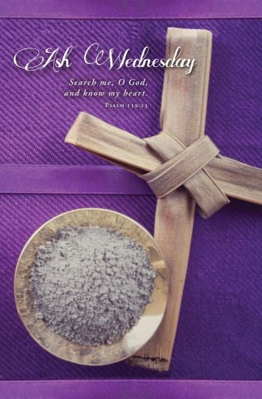 Bulletin-Ash Wednesday (Psalm 139:23  KJV) (Pack Of 100)