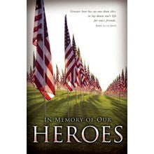Bulletin-Greater Love Has No One Than This/Memorial Day (John 15:13  NIV) (Pack Of 100)