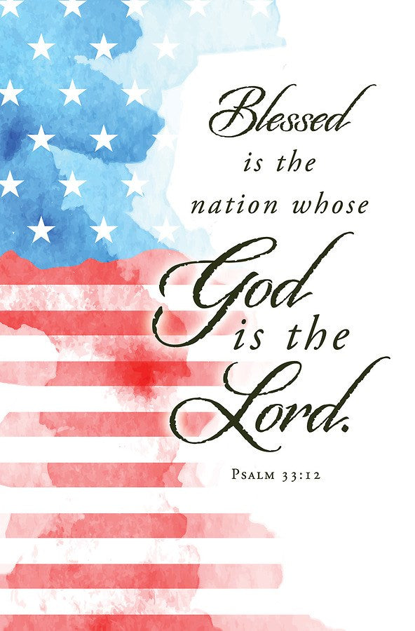 Bulletin-Blessed Is The Nation (Psalm 33:12  KJV) (Pack Of 100)