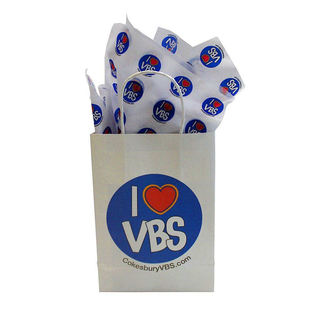 VBS-Snowball Mountain Challenge: I Love VBS Gift Bag & Tissue Paper Set (Pack Of 12) (2026)