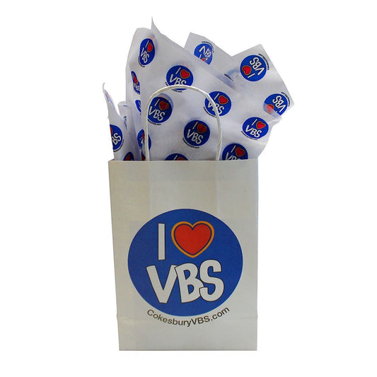 VBS-Snowball Mountain Challenge: I Love VBS Gift Bag & Tissue Paper Set (Pack Of 12) (2026)