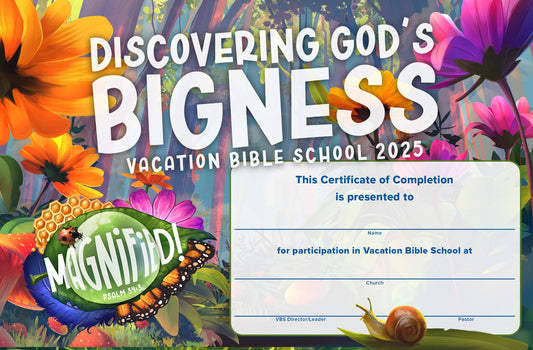 VBS-Magnified!: Certificates Of Completion (Pack Of 50) (2025)