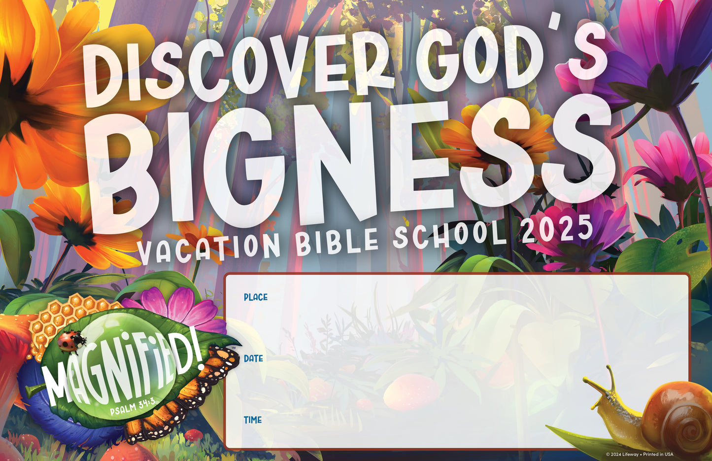 VBS-Magnified!: Window Signs (11" x 17') (2025) (Pack Of 5)