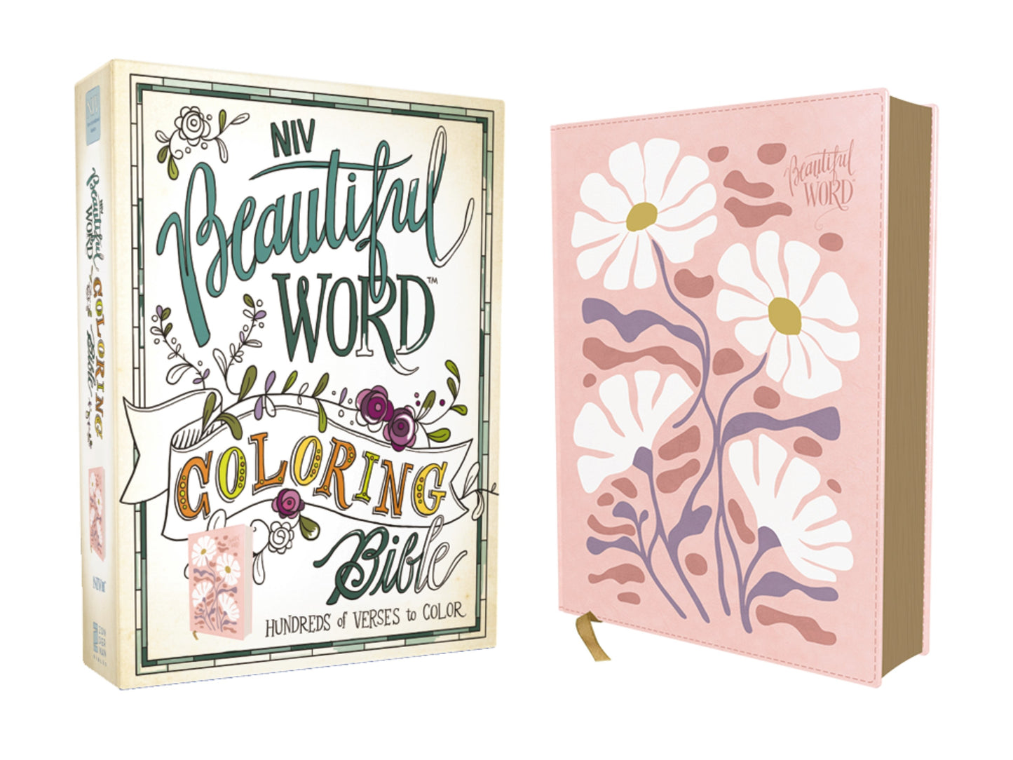 NIV Beautiful Word Coloring Bible-Pink Leathersoft