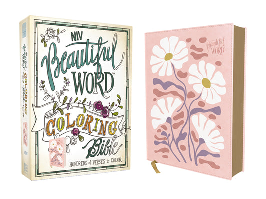 NIV Beautiful Word Coloring Bible-Pink Leathersoft