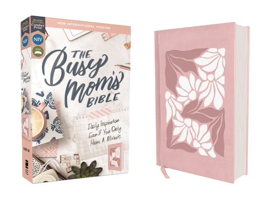 NIV The Busy Mom's Bible (Comfort Print) Pink Leathersoft Over Board