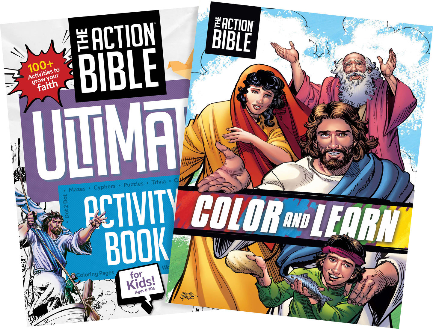 The Action Bible Ultimate Coloring & Activity Pack (2-In-1)