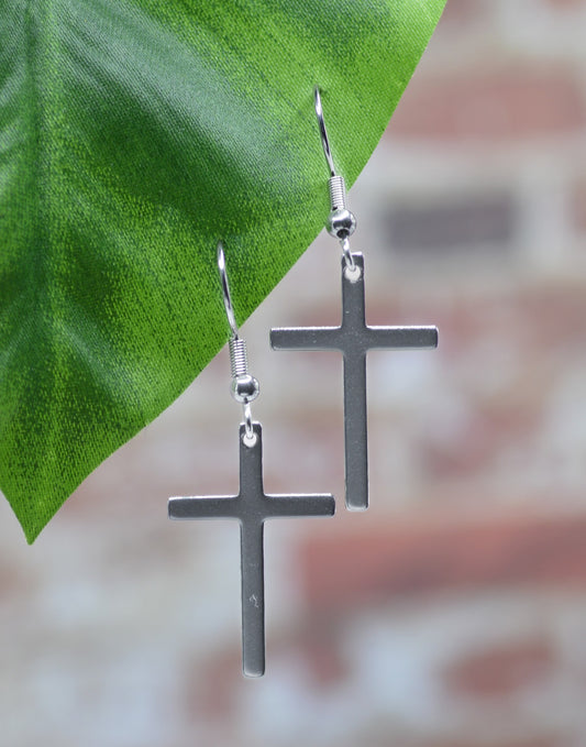 Earrings-Eden Merry-Cross-French Hook