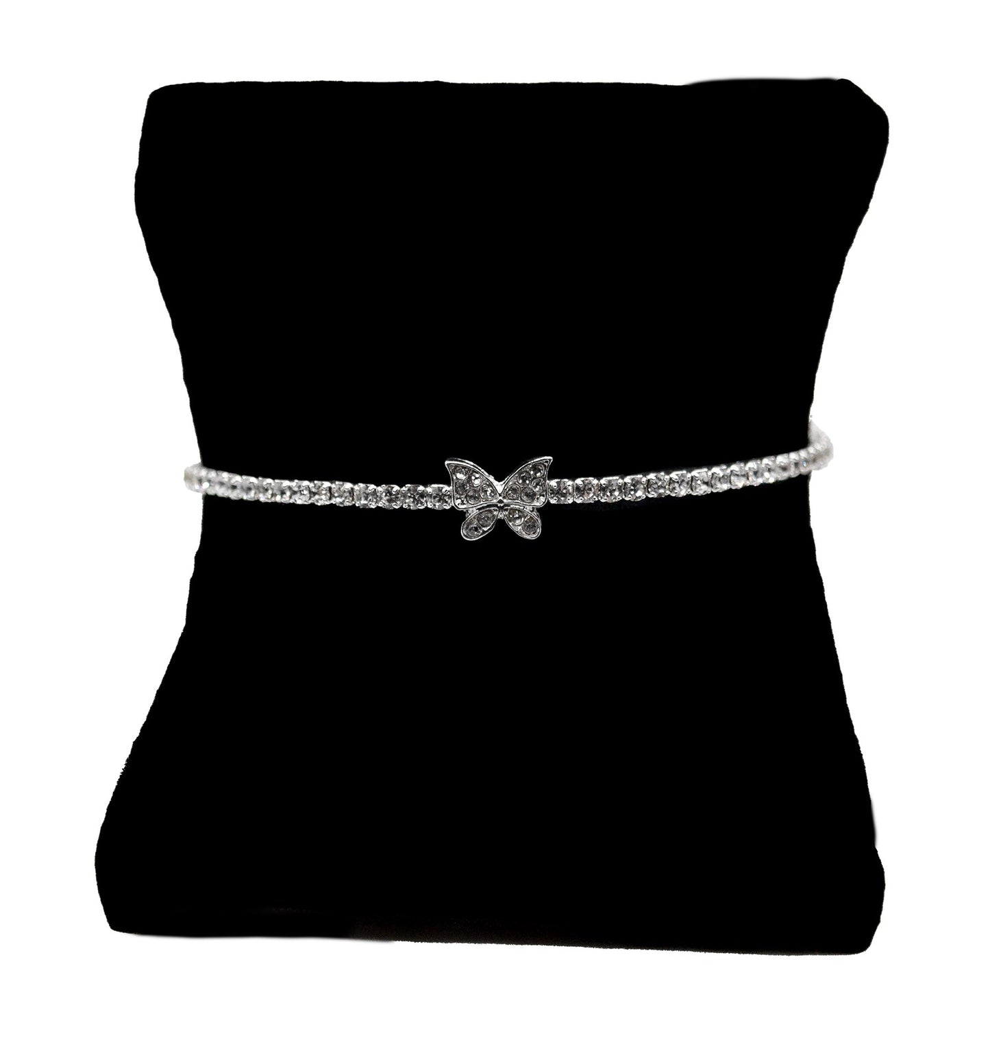 Bracelet-Eden Merry-Butterfly-Memory Wire-Silver