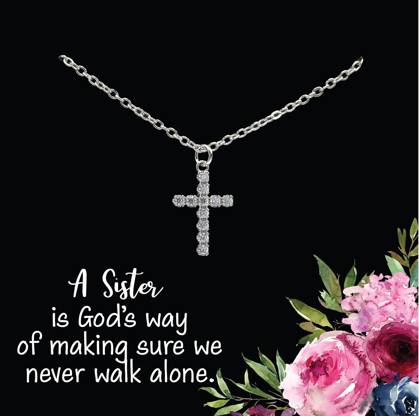 Necklace-Eden Merry-Cross-A Sister Is...