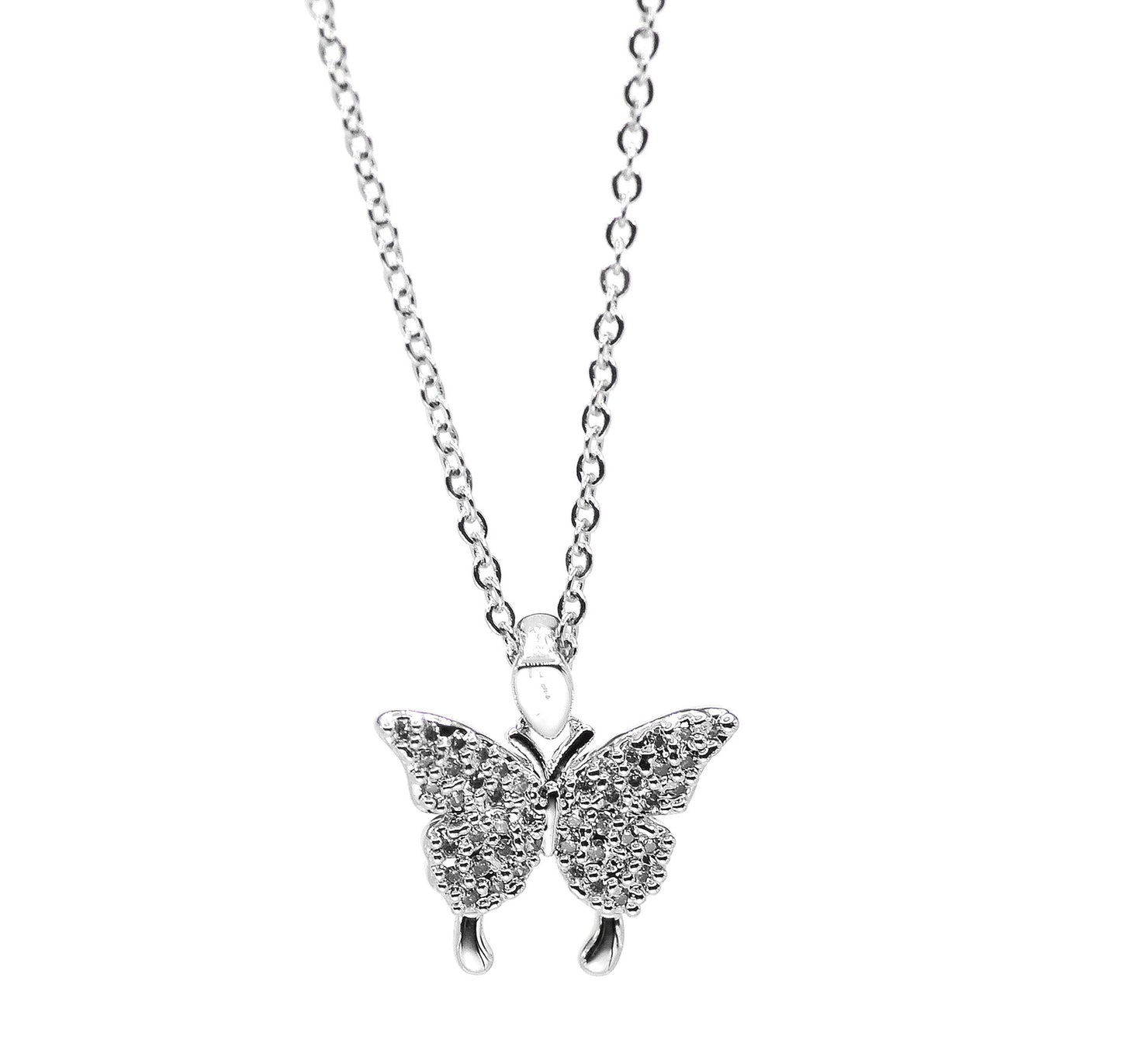 Necklace-Eden Merry-Butterfly-Crystal
