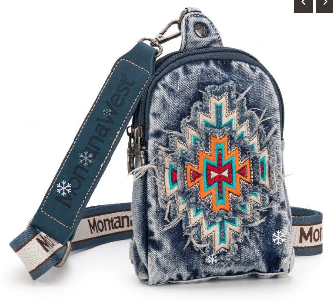 Sling Bag-Aztec Cross-Jean
