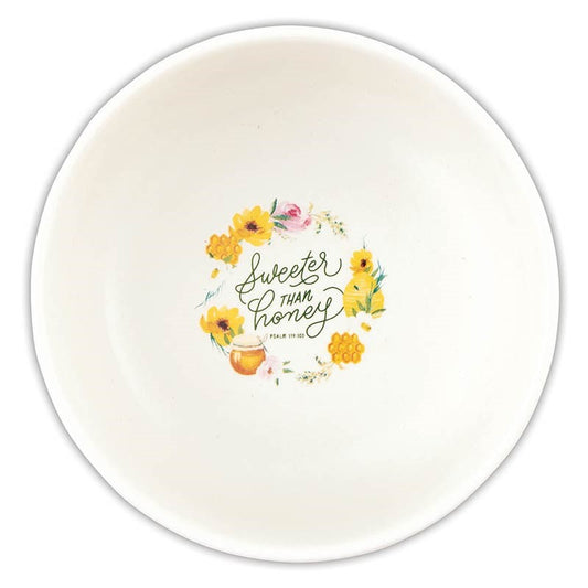 Trinket Tray-Sweeter Than Honey (Psalm 119:103) (4.5")