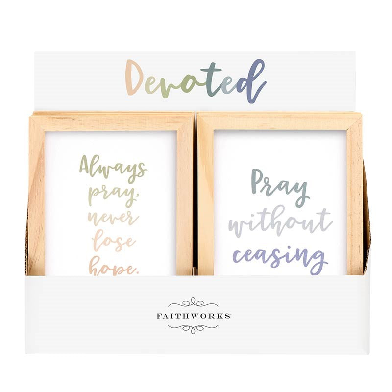 Framed Art-Prayer Filled Display (5" x 7") (2 Asst) (12 Pcs)(PKTG)
