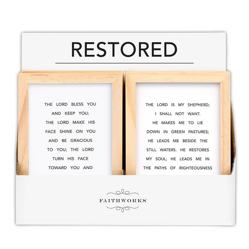 Framed Art-Encouragement Filled Display (5" x 7") (2 Asst) (12 Pcs)