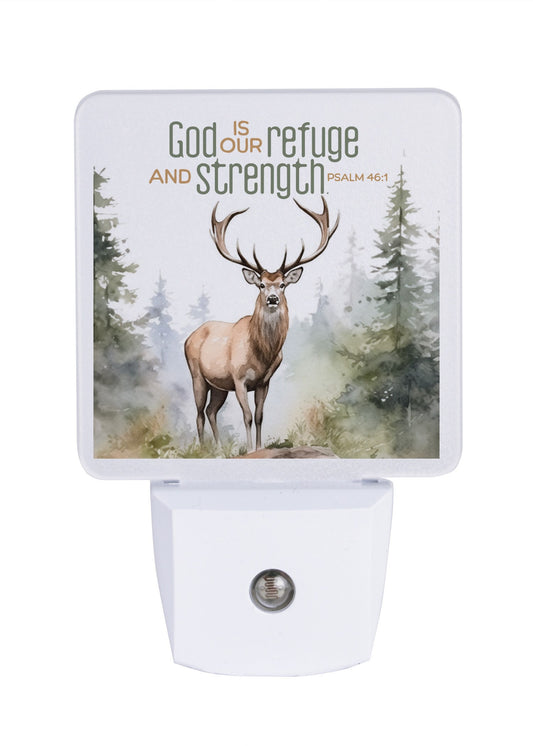Let Your Light Shine Nightlight-God Is Our Refuge