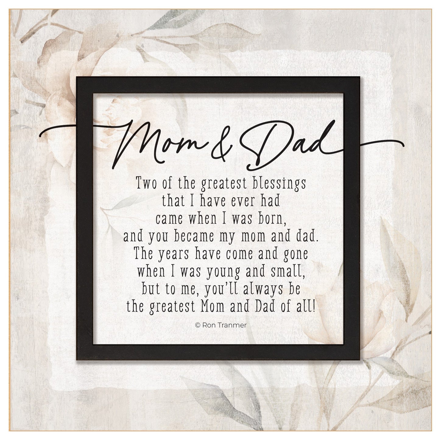 Plaque-Layered Grace-Mom & Dad (6 x 6)