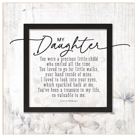 Plaque-Layered Grace-My Daughter (6 x 6)