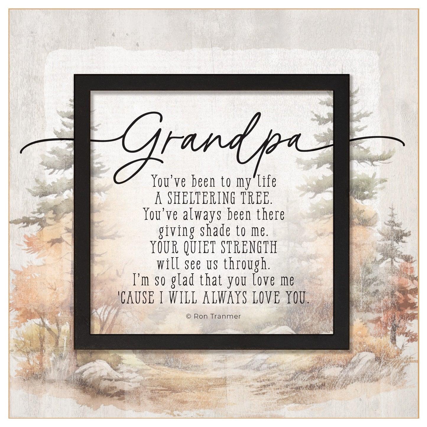 Plaque-Layered Grace-Grandpa (6 x 6)