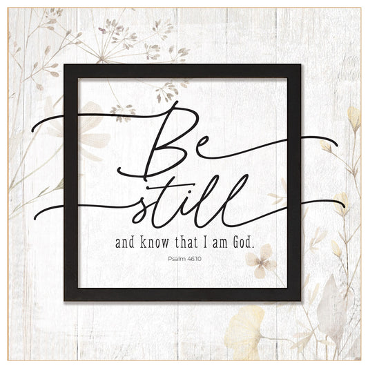 Plaque-Layered Grace-Be Still And Know (6 x 6)