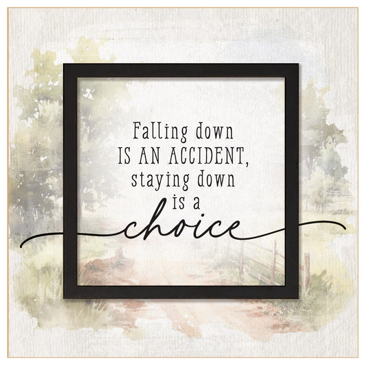 Plaque-Layered Grace-Falling Down Is An Accident... (6 x 6)