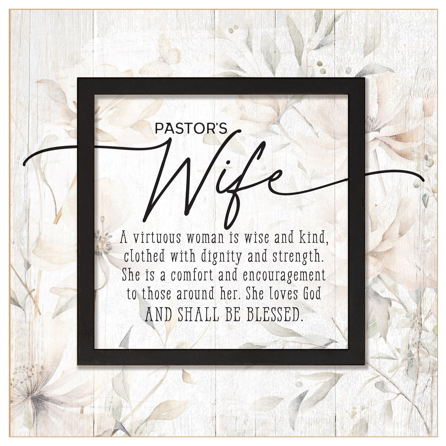Plaque-Layered Grace-Pastor's Wife (6 x 6)
