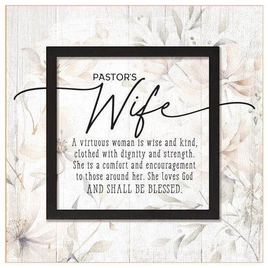 Plaque-Layered Grace-Pastor's Wife (6 x 6)