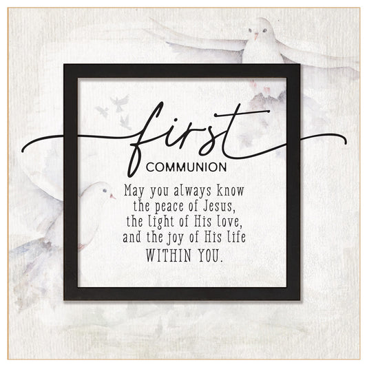 Plaque-Layered Grace-First Communion (6 x 6)