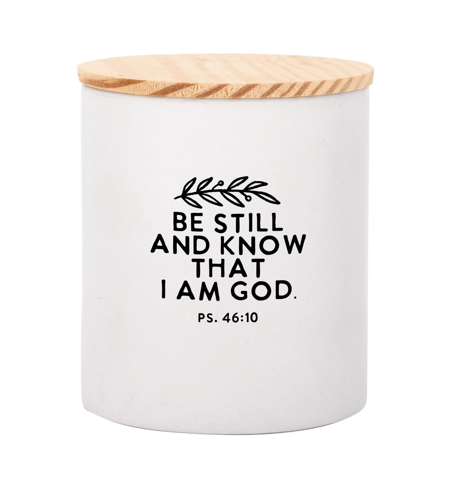 Canister-Be Still And Know W/ Lid