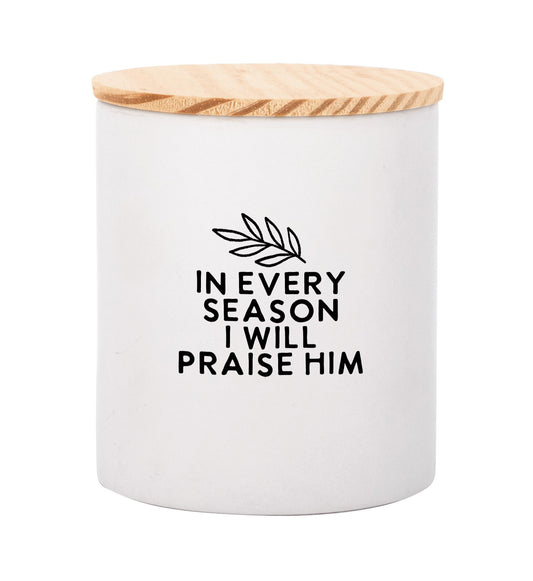 Canister-In Every Season W/ Lid