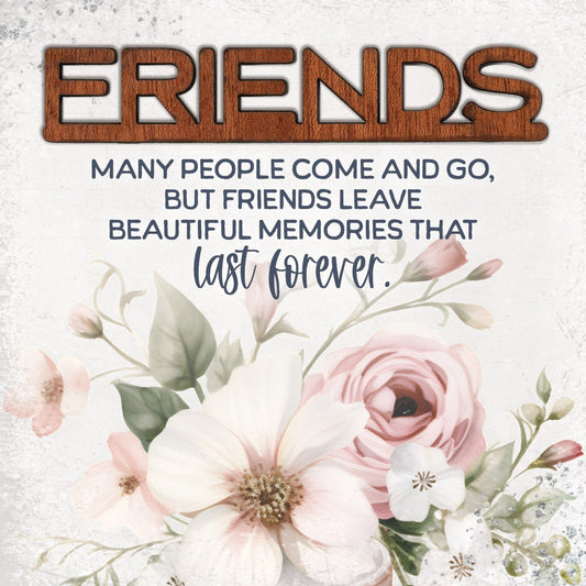 Magnet-Crafted Remindables-Friends-Many People Come (3.5 Sq)