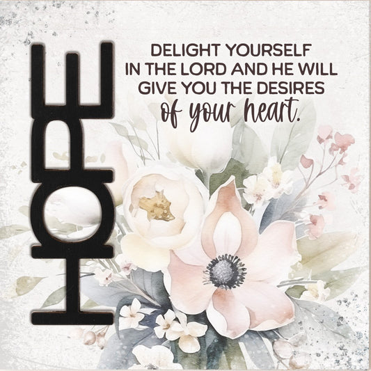 Magnet-Crafted Remindables-Hope-Delight Yourself (3.5 Sq)