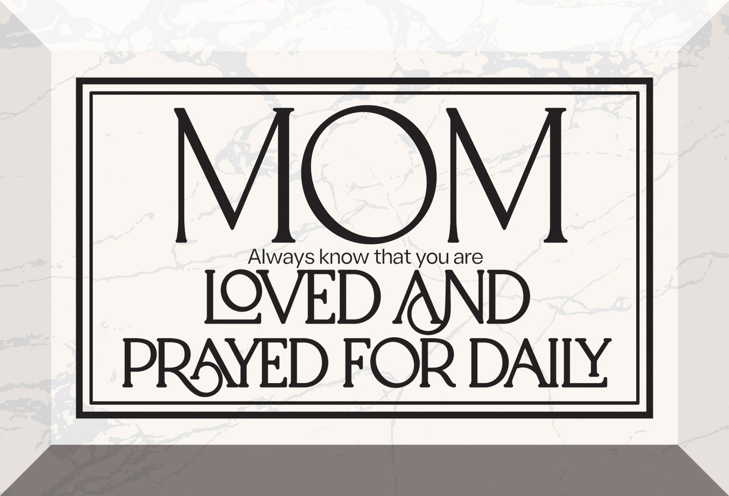 Glass Plaque-Mom Always Know That (6 x 4)