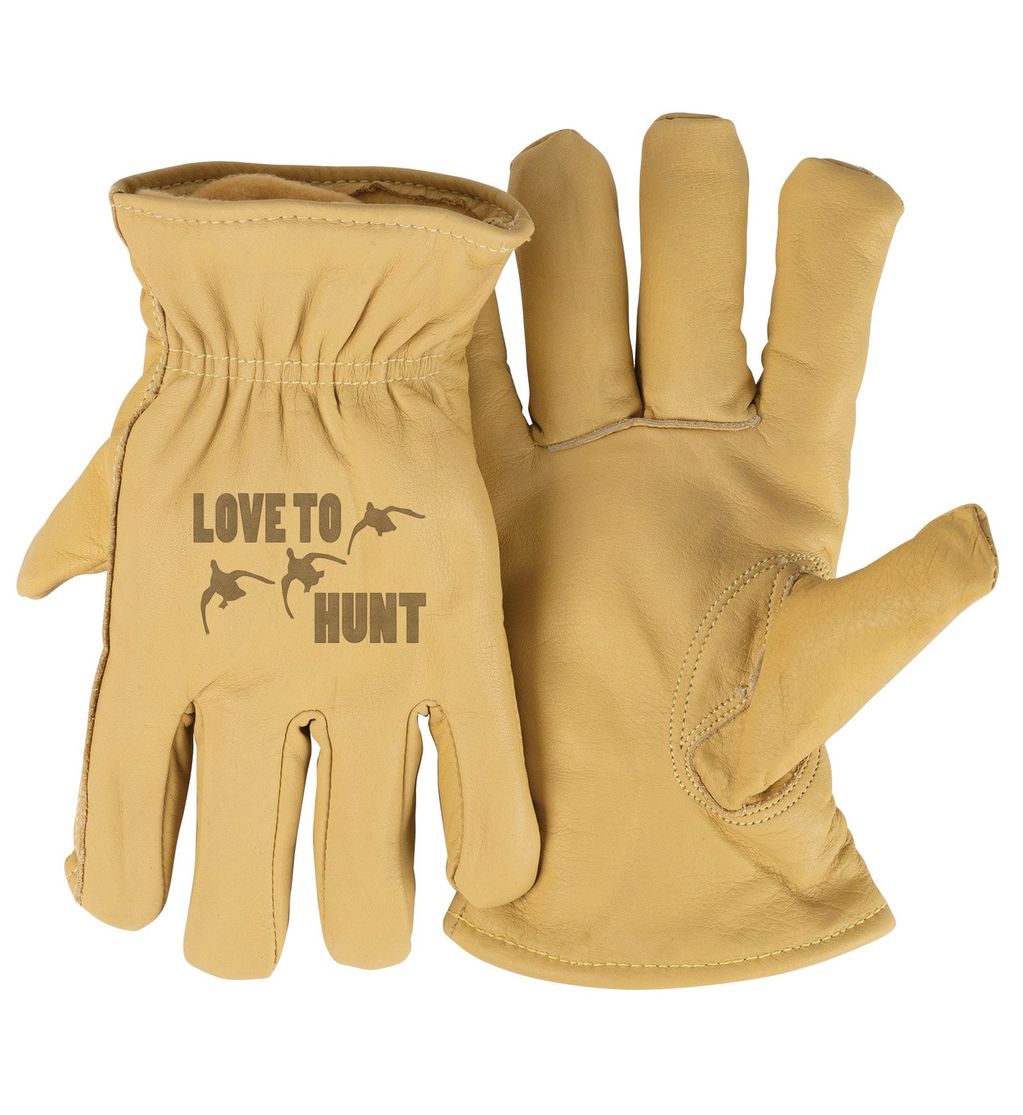 Gloves-3M Thinsulate-Love To Hunt (Duck)-Tan(X-Large)