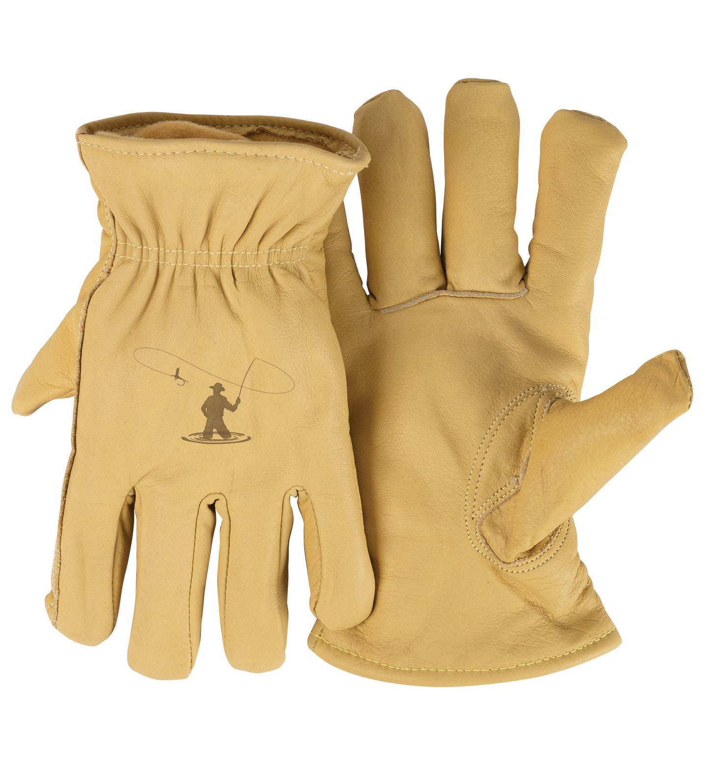 Gloves-3M Thinsulate-Fly Fishing-Tan (Medium)
