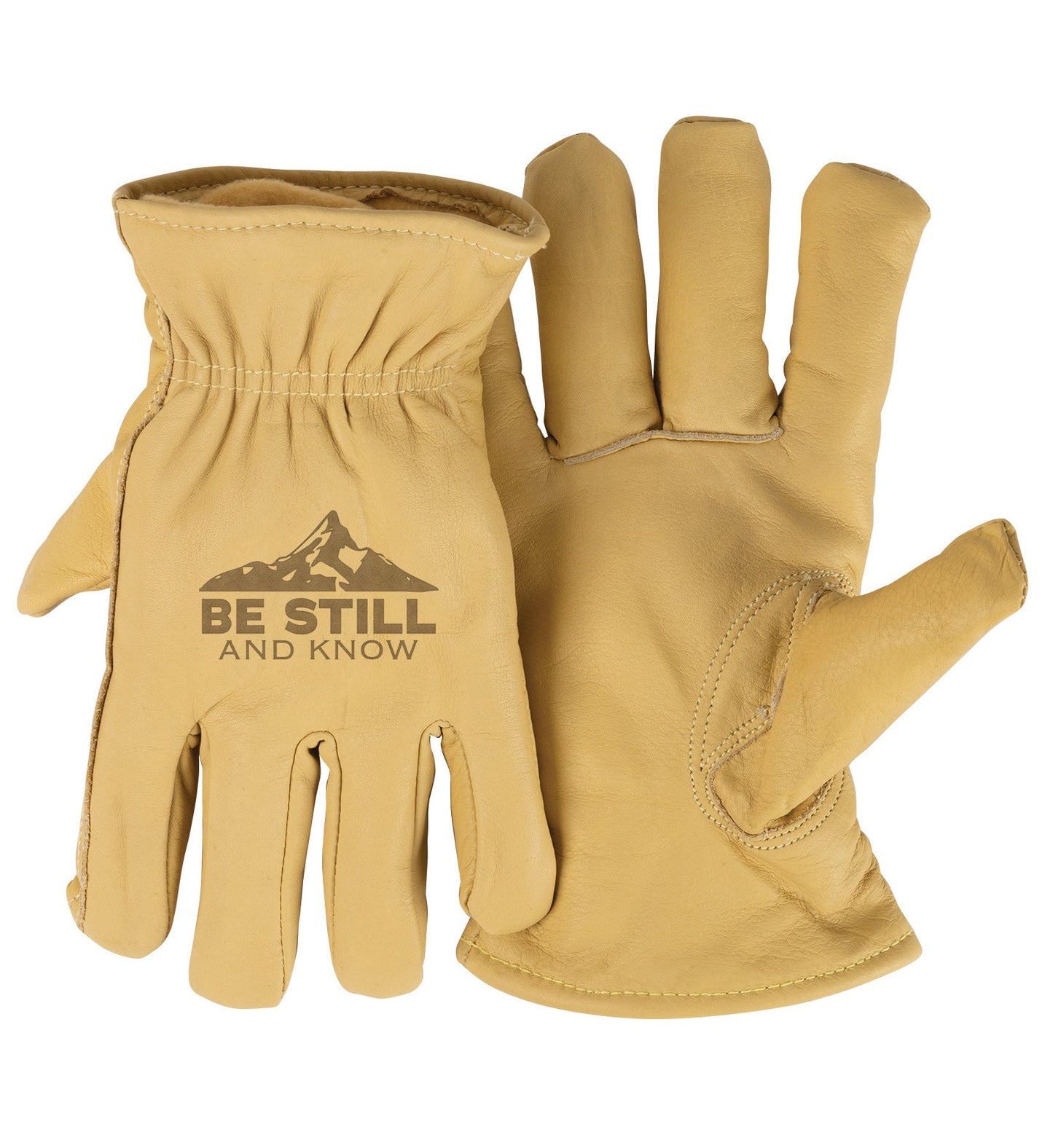 Gloves-3M Thinsulate-Be Still & Know-Tan (Medium)