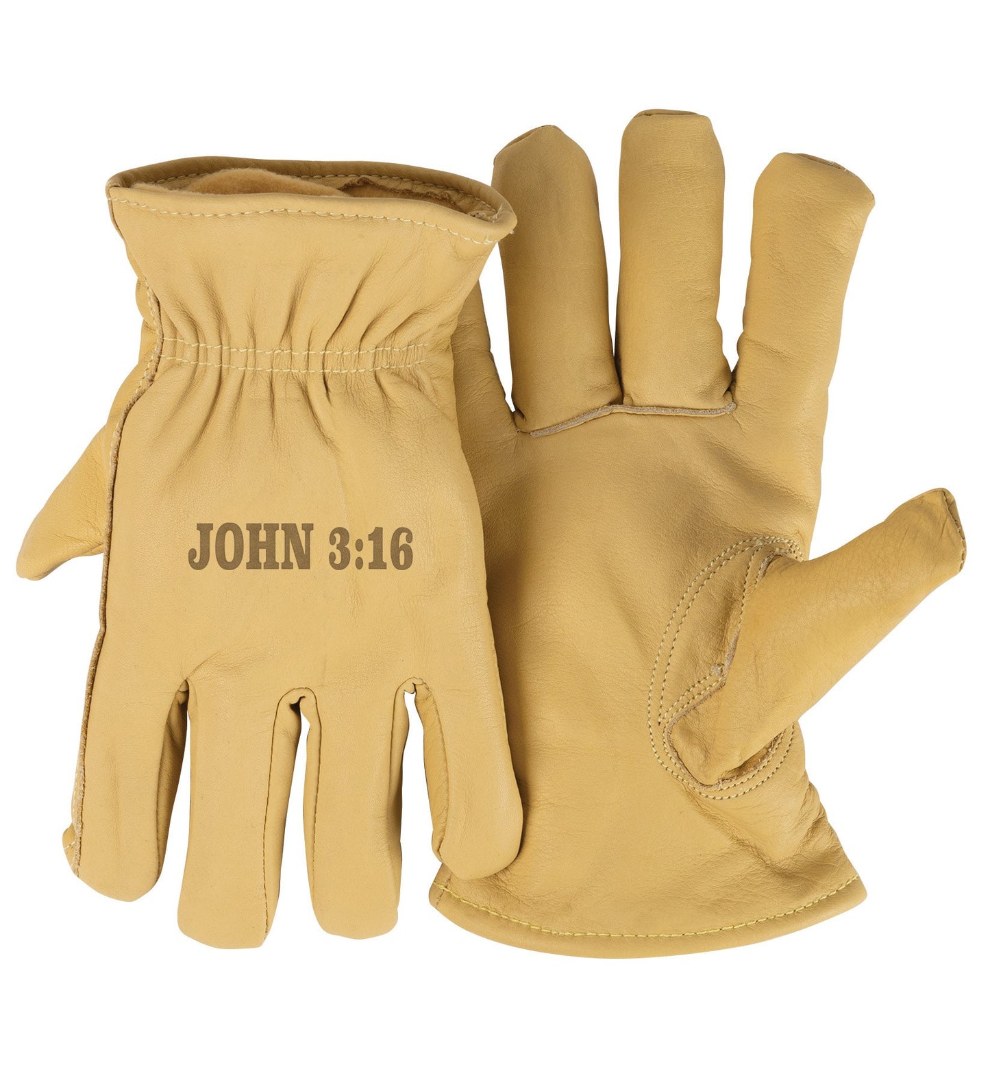 Gloves-3M Thinsulate-John 3:16-Tan(X-Large)
