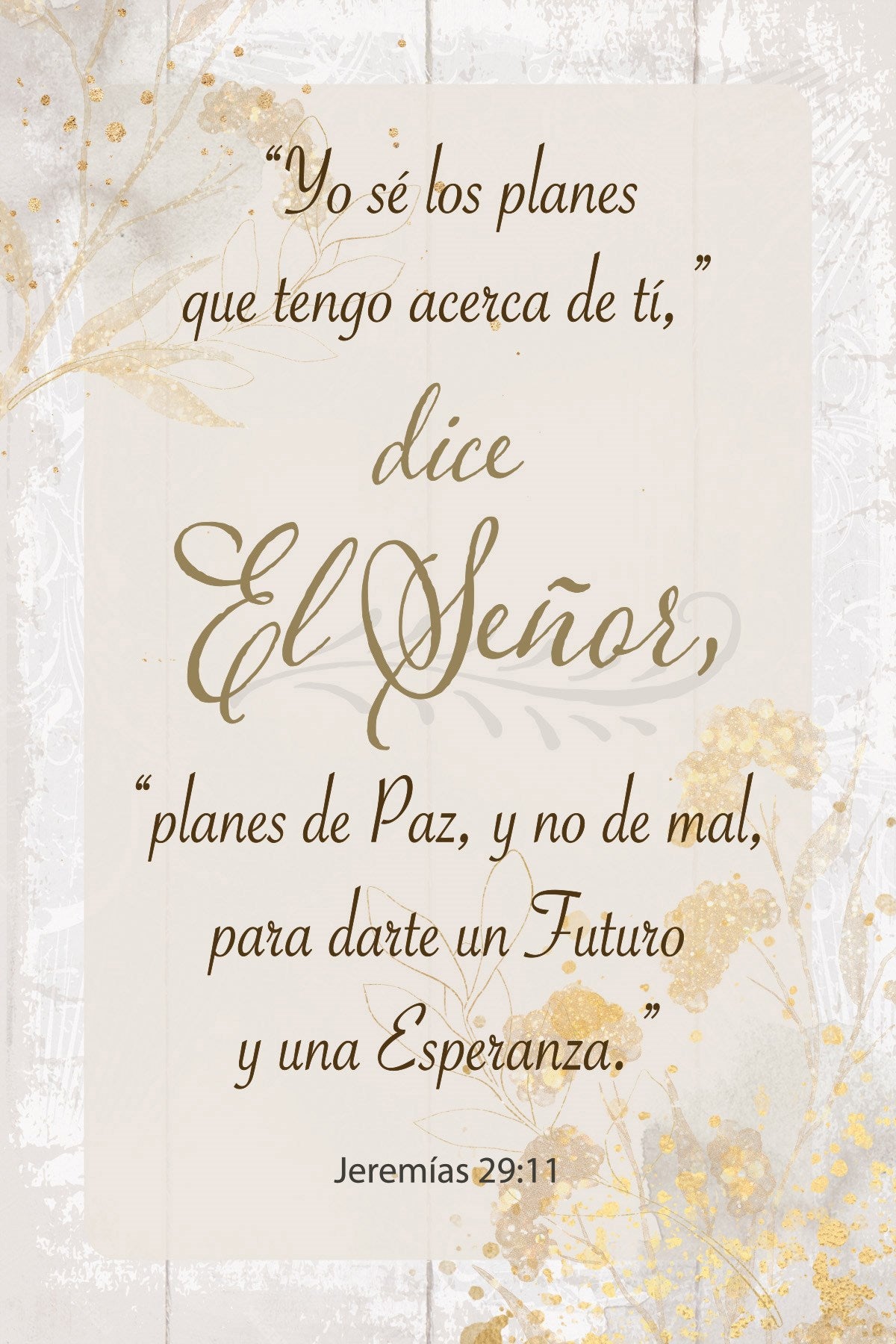 Spanish Plaque-I Know The Plans... (Yo Se Los Planes)  (Jer. 29:11) (4 x 6)