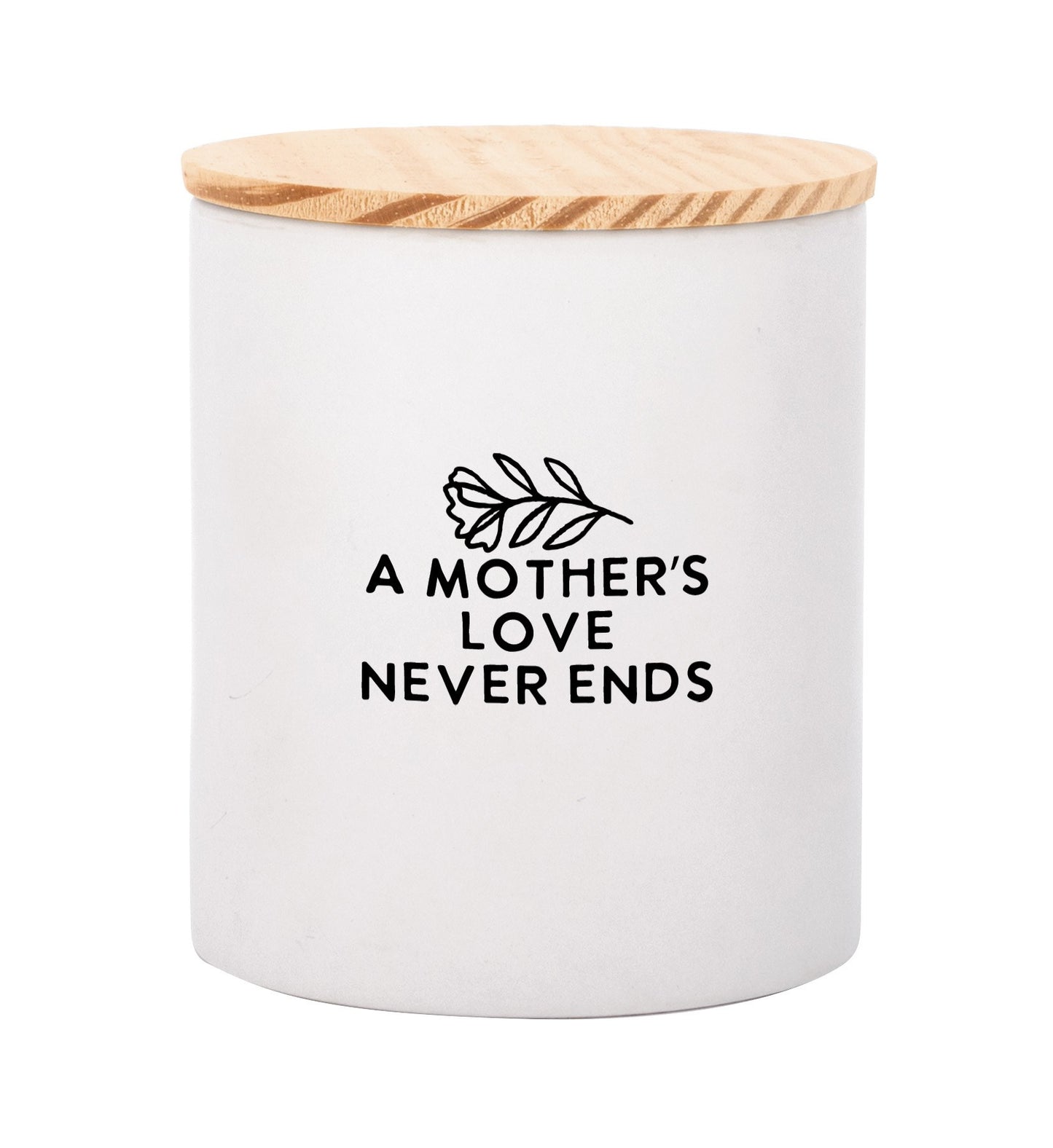 Canister-A Mother's Love Never Ends W/ Lid