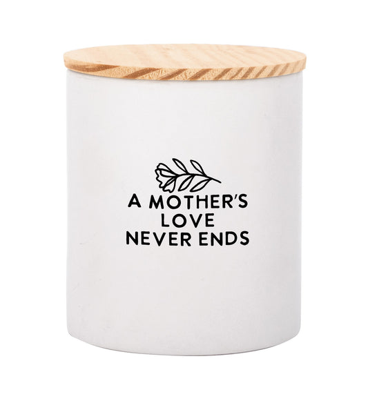 Canister-A Mother's Love Never Ends W/ Lid