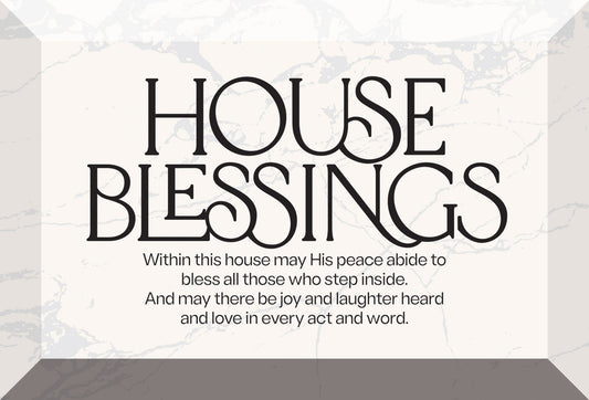 Glass Plaque-House Blessings (6 x 4)