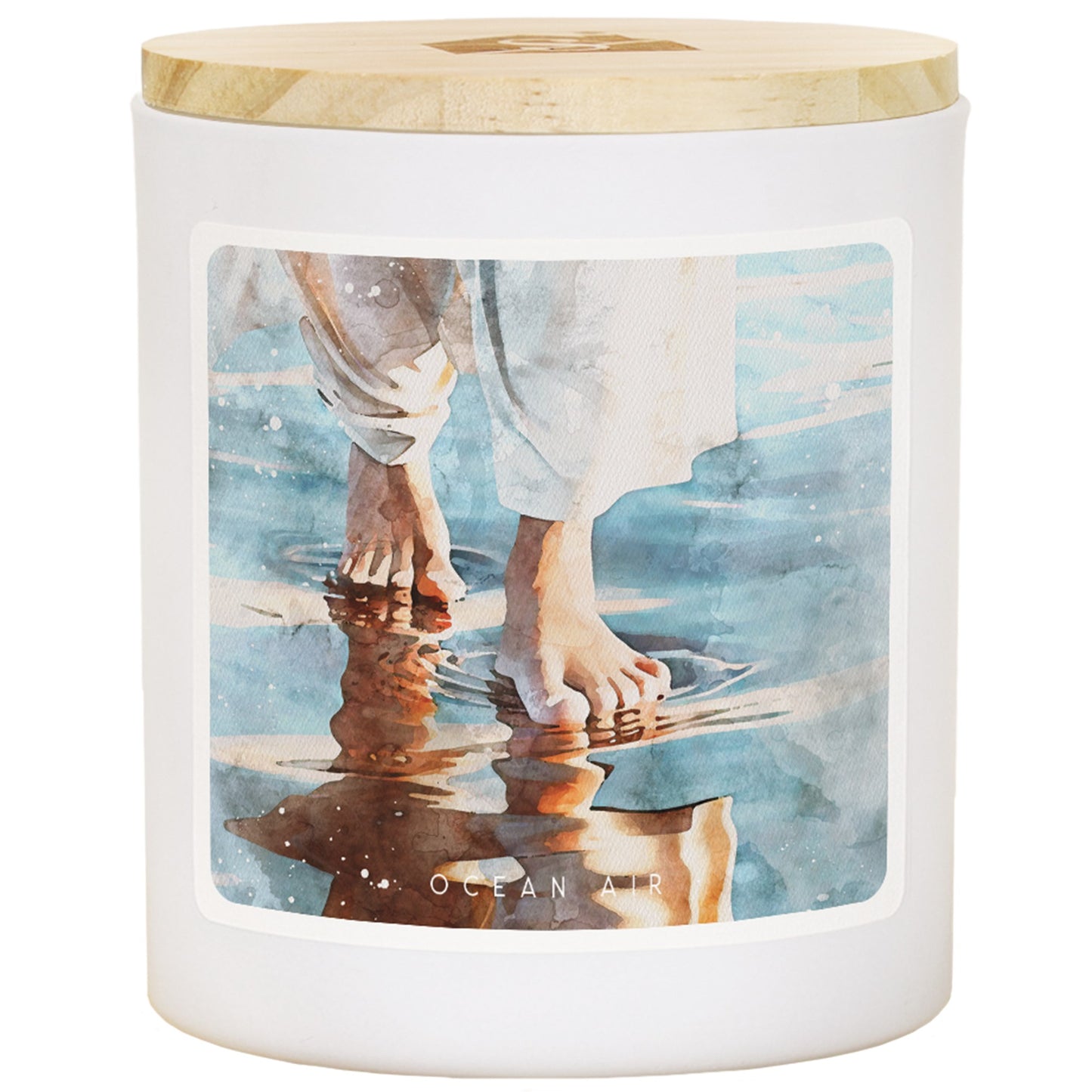 Candle-Jesus On Water -Ocean Air Scent (11OZ-2 WICK)