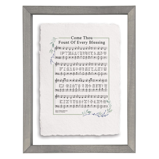Floating Art Rectangle-Come Thou Font Hymn  (11 x 14)