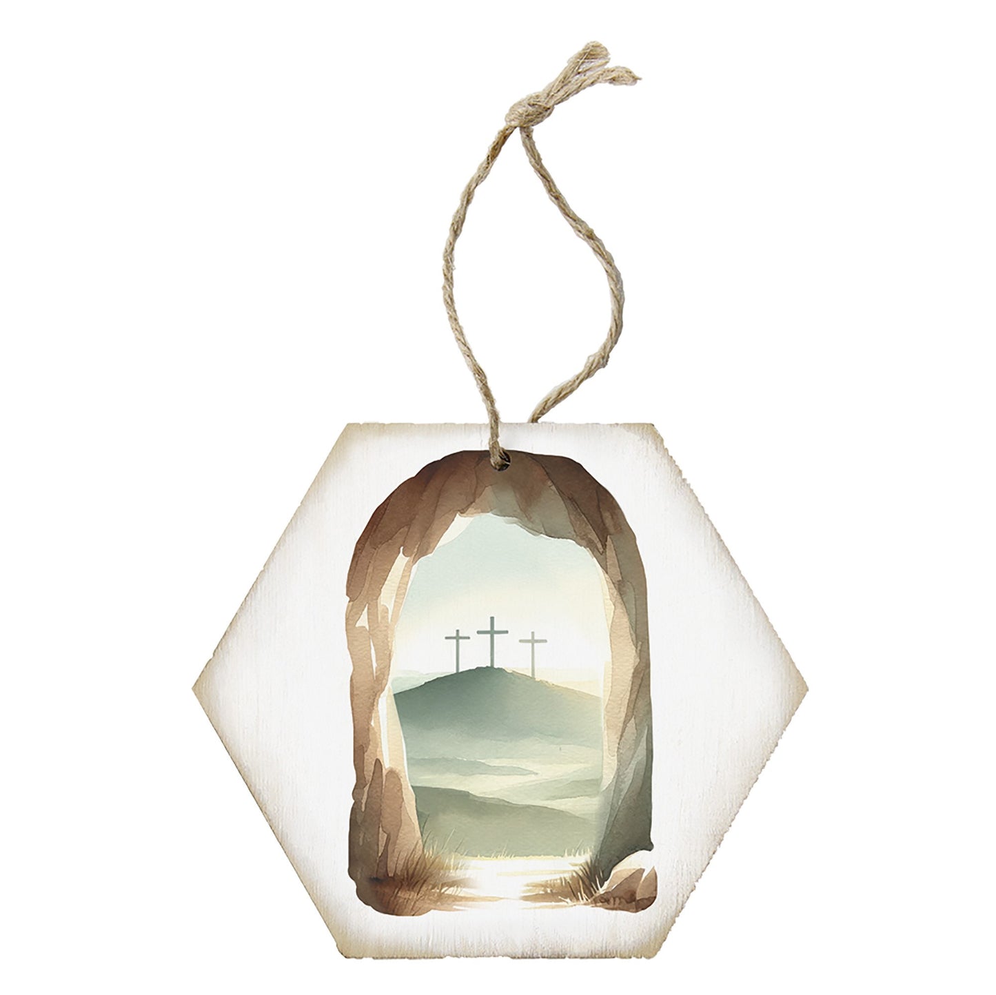 Ornament-Honeycomb-Empty Tomb Art (6.875 x 4.5)